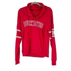 PINK VS Ohio State Pull Over Cowl Neck Sweatshirt